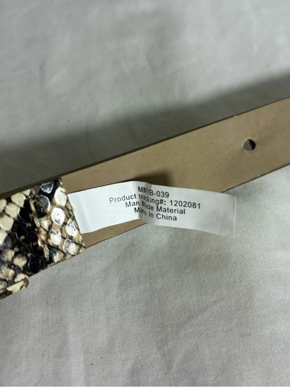 Snake Print faux Leather Belt with Silver Buckle New without tags glam animal